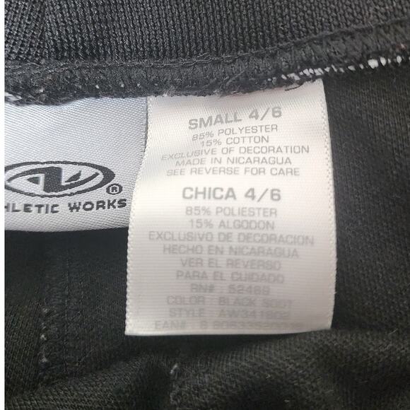 Athletic Works Black Joggers with White Stripes and Pockets Women's Size Small - Picture 8 of 12